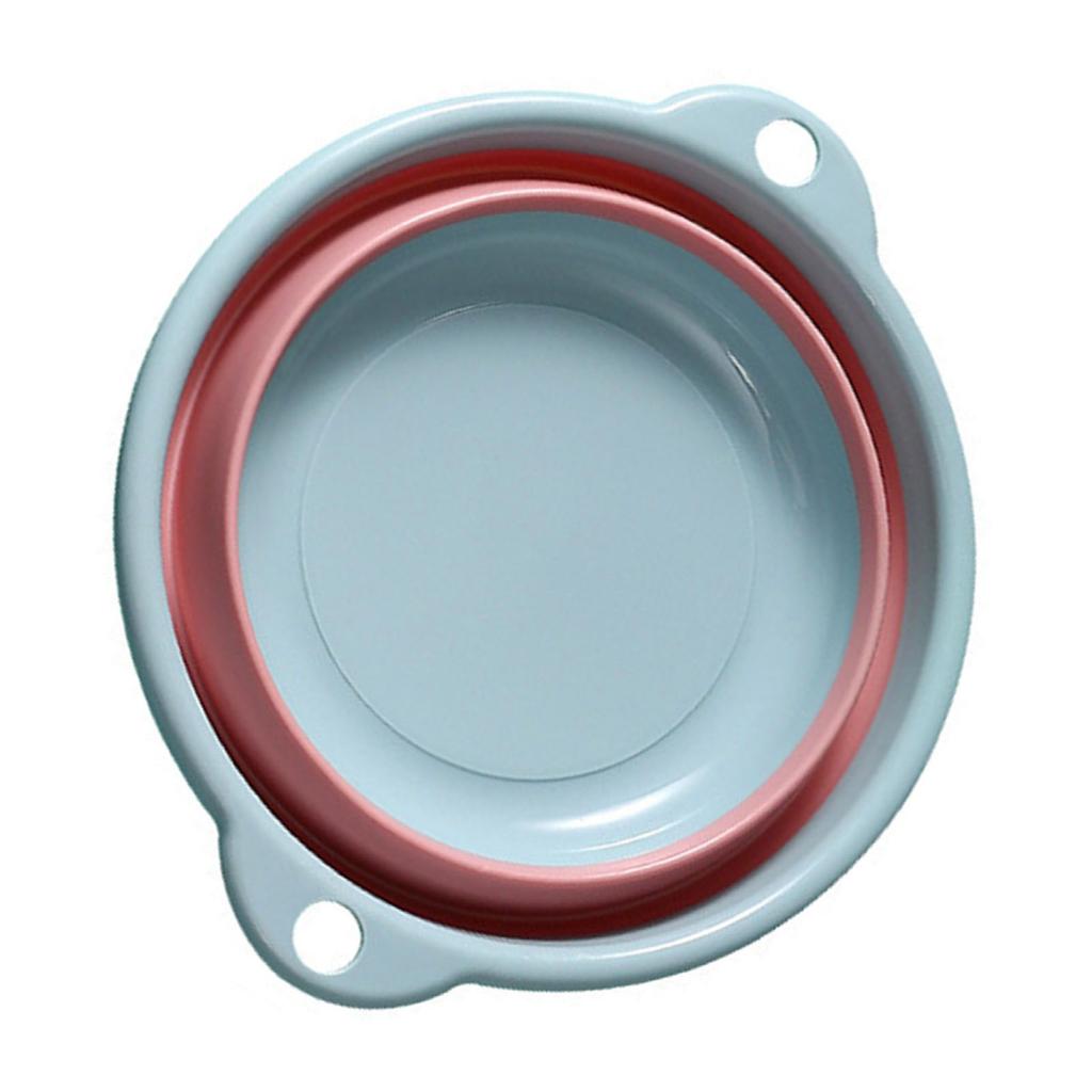 Foldable Washbasin Portable Household Multifunctional Plastic Wash Dish Tub for Travel S Size