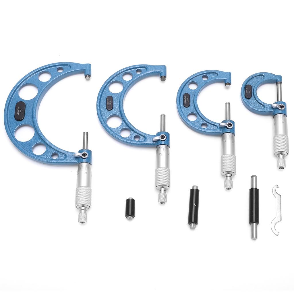 Set de micrometre de exterior cu standarde de calibrare Instrument de mașinărie de precizie cheie 0?4in