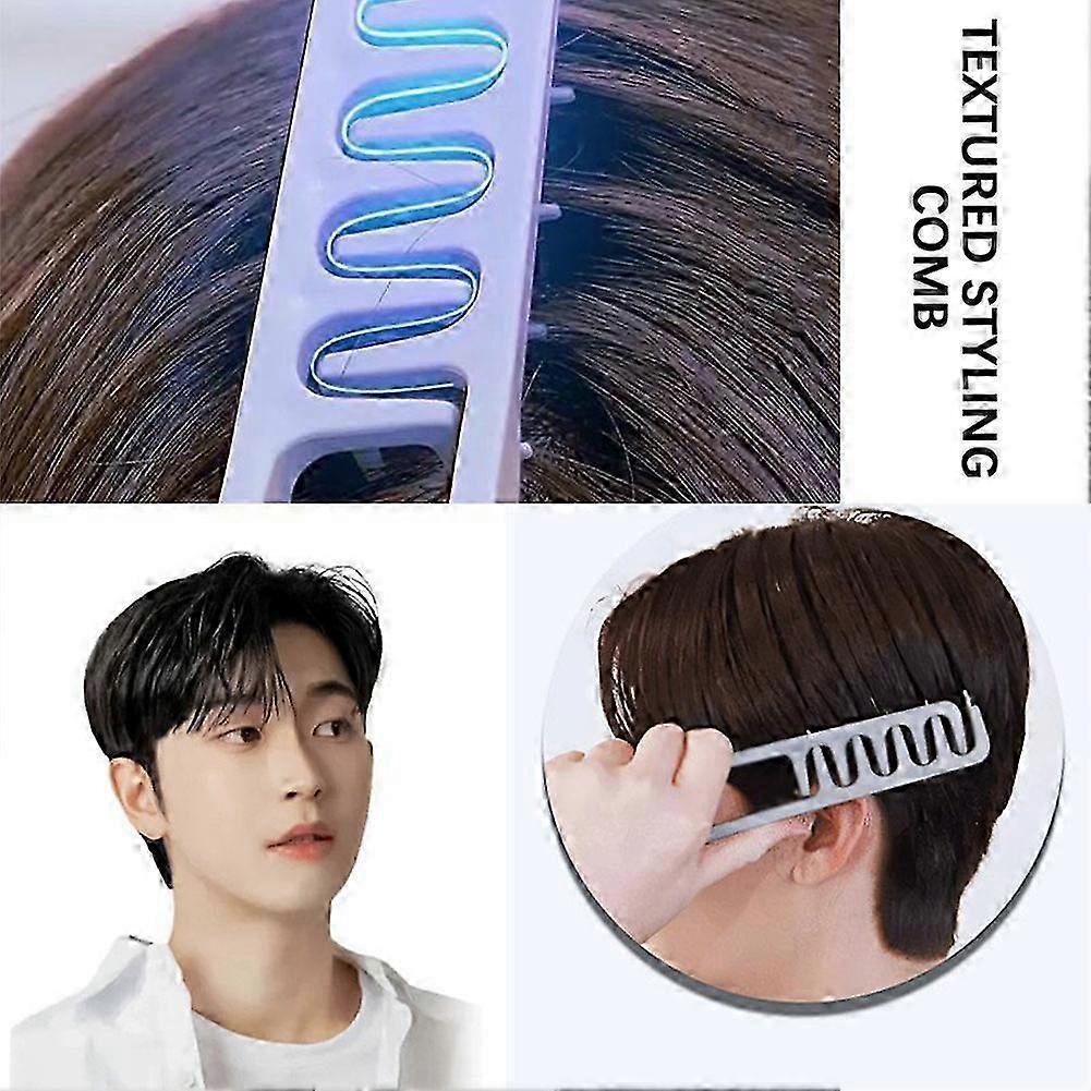 Wide-Tooth Hair Volumizing Comb for Bangs & Hair Parting Lift, Korean Hair Texture Styling Tool for Men and Women, Hair Volumizer Comb