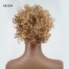Kurze Pferdeschwanz-Perücke für Damen, gewellt, lockig, Verlängerungsperücken, Hochtemperatur-natürliches Aussehen, Seidenhaar, langlebig, flauschig