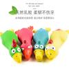 Dog Toys Lying Down Shape Latex Venting Chicken for Pets Bite-proof Relieve Boredom
