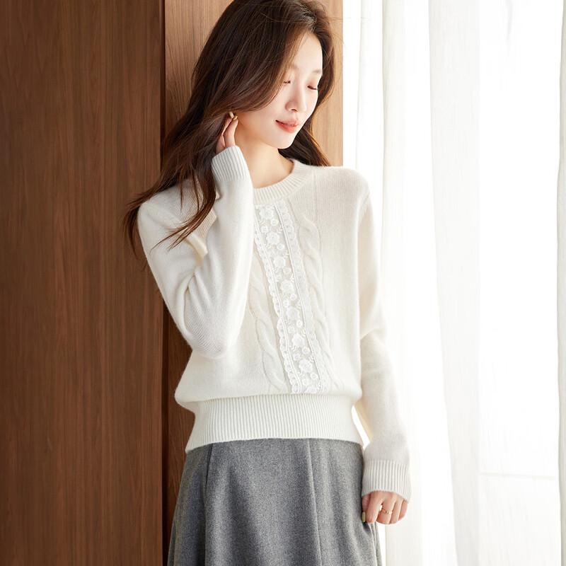 Srcr Women's Short 100% Cashmere Knit Sweater