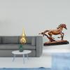 Brass Gourd And Horse Statue Figurine Feng Shui Ornament Collectible Art Souvenir for Spring