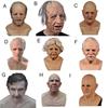 Gammal Mans Mask för Vuxna Realistisk Latex Äldre Människa Huvudtäckning med Livslika Rynkor för Halloween Maskerad Cosplay Kostymrekvisita