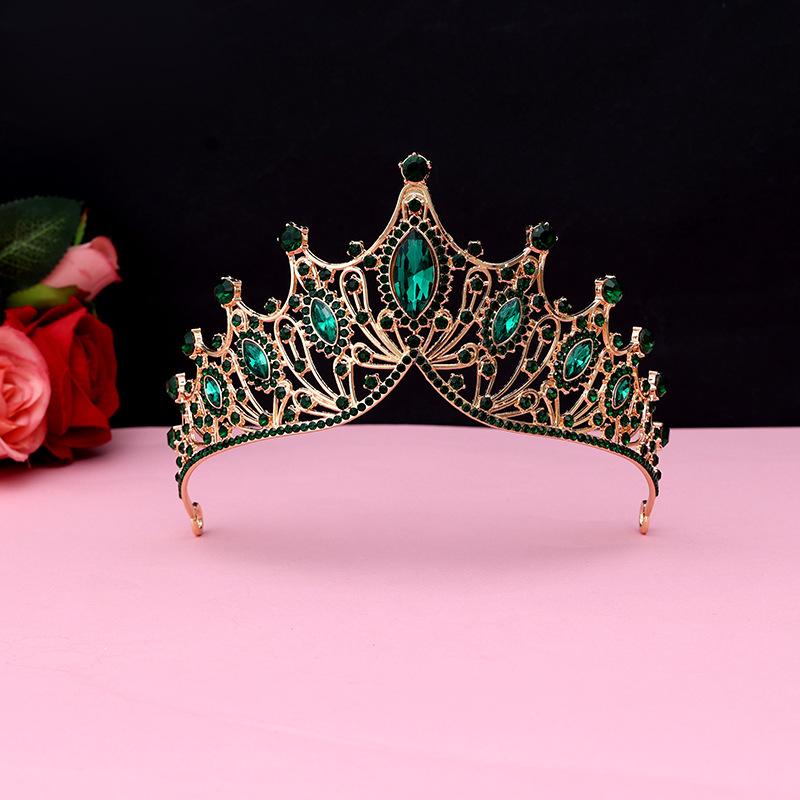 Bride's Crown Headband Wedding Korean Birthday Gift Adult Gift Crystal Crown Princess Dress Hair Accessory