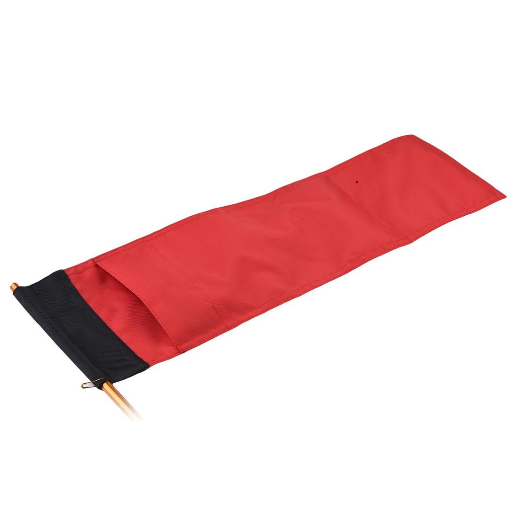 Large Kayak   Flag with Pole, Storage Bag, Screws and Track Mount Base High Visibility 20x5.6 Inch