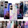 For Honor 50 Case Cartoon Tempered Glass Back Cover Hard Case For Huawei Honor 50 Pro Phone Cases NTH-AN00 NTH-NX9 Fundas Coque