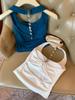 Spicy Girl Star Chain Halter Backless Camisole with Chest Pads & Cutout Design