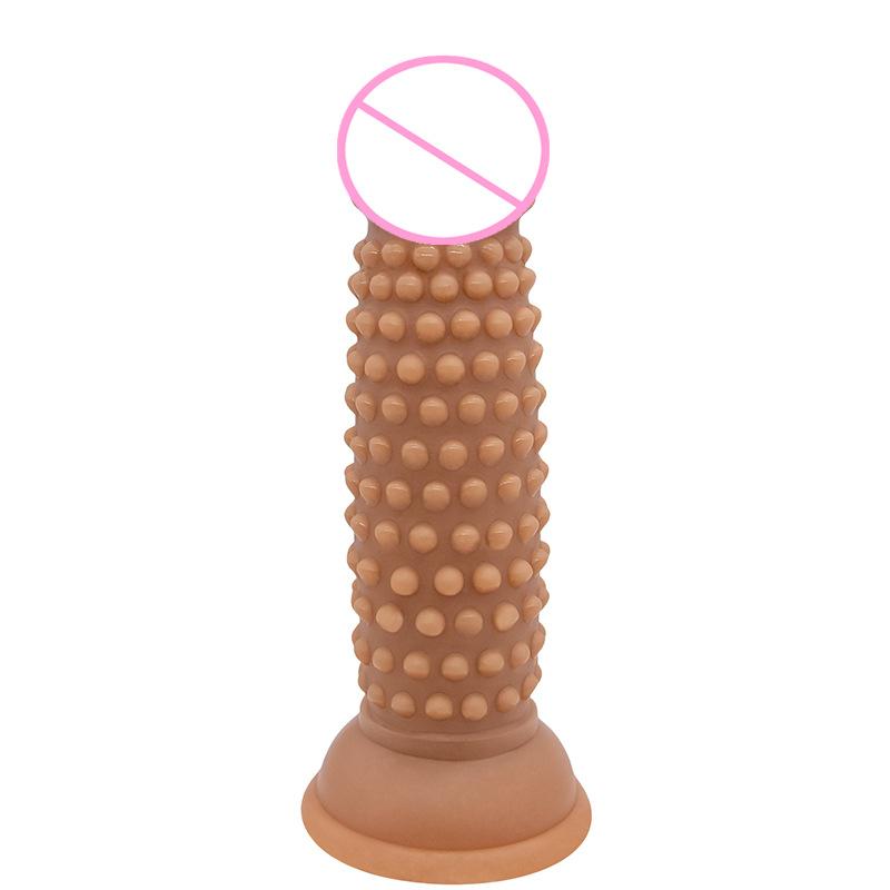 Particles Stimulate Corn Dildo with Suction Cup Butplug Sexe Jueguetes Sexuales Adult Analplug Erotic Masturbator Pleasure Waterproof & Easy To Clean