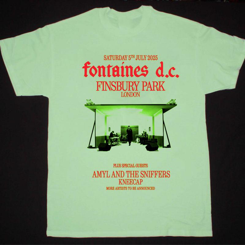 

NEW Fontaines D.C. Tour 2025 Gift For Fan Full Size S-5XL Green T-shirt QA193 Unisex T-Shirt XXL