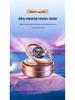 Solar Car Aromatherapy Ornament: Dual-Ring Rotating Perfume Deodorizer for Interior Decoration
