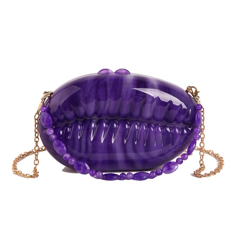 Acrylic Box Bag With Chain For Ladies Evening Party Purse