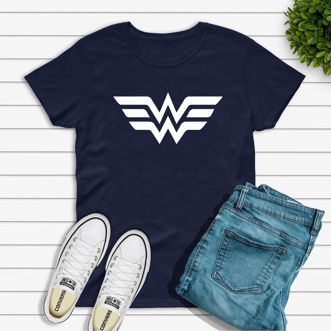

Wonder Female T-Shirt Women Warrior T-Shirts Superhero Tee Women Power Shirts Mothers Day Gifts Повсякденні футболки Топи XXXL темно-синього кольору