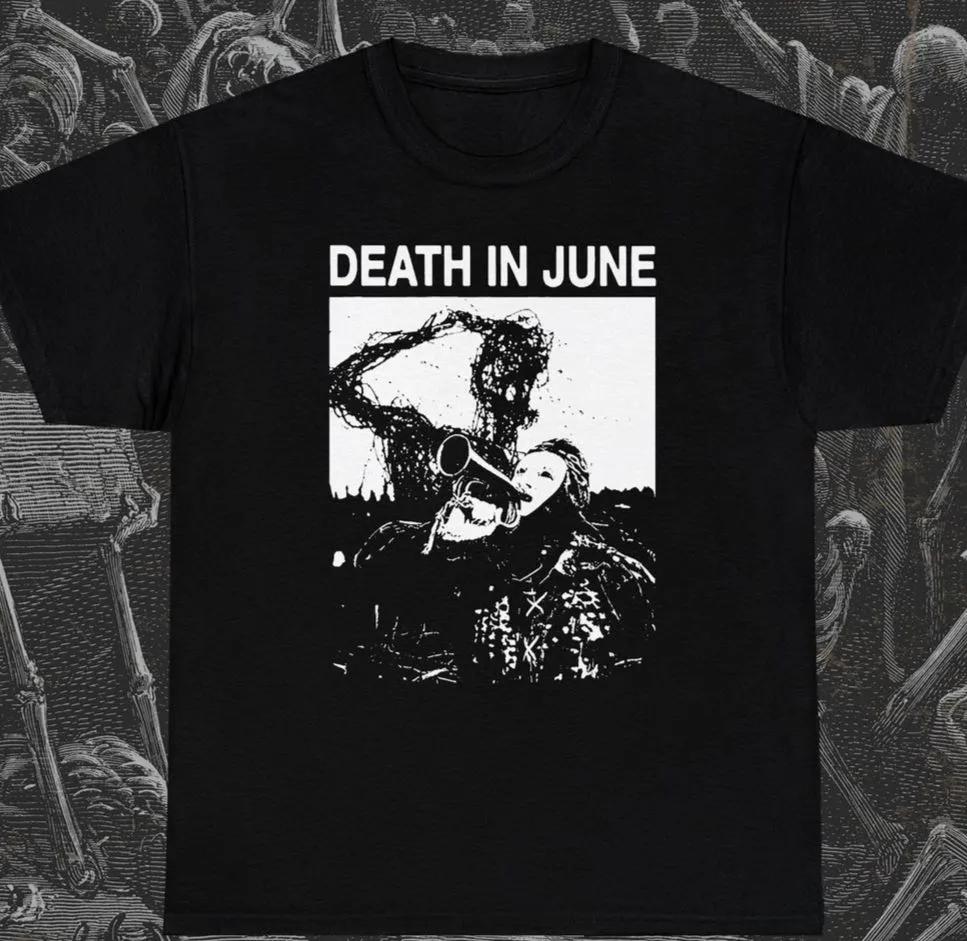 Unisex Short Sleeve Crew Neck Cotton T Shirt Death In June L
