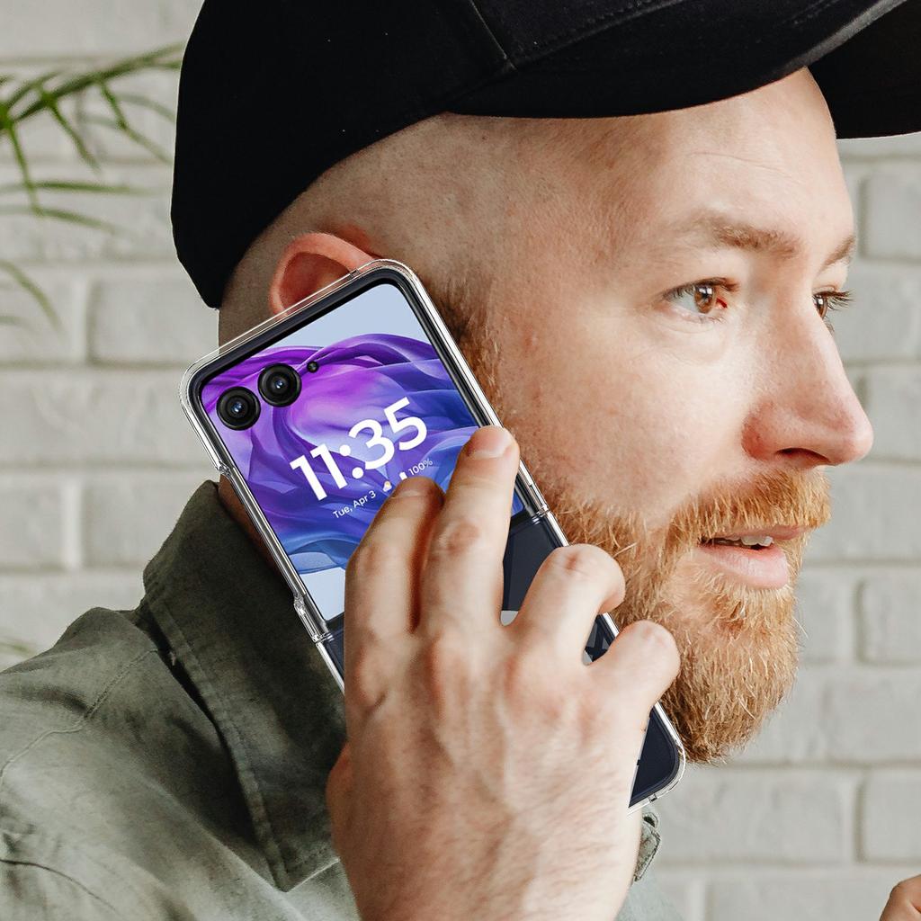 For Motorola Razr+ 2025 Case TPU+Acrylic Magnetic Phone Cover Compatible with MagSafe