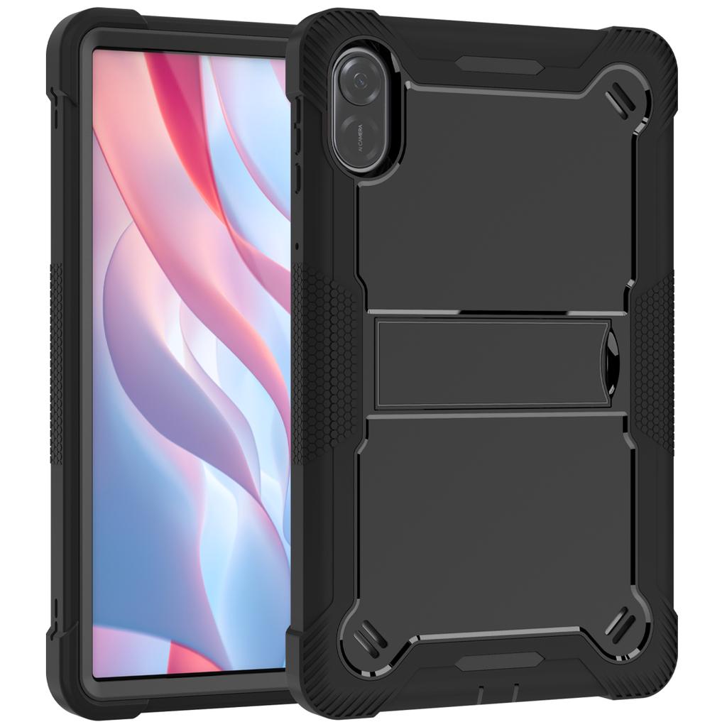For Honor Pad 10 12.1 Inch 2025 Heavy Duty Armor Stand Cover Kids Silicone PC Case for Honor Pad X9A 11.5 X8A 11 X8 Pro X9 11.5