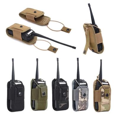 Large Capacity Outdoor Tactical Walkie Talkie Cover Pocket Handstand Bag Hanging Bag Tactical Vest Quick Release Attachment