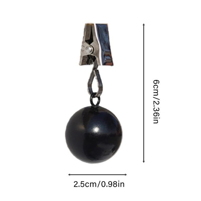 652F Outdoor Curtain Weights Heavy Duty Drapery Weights with Metal Clip for Shower Curtains Tablecloths,and Garden Flags