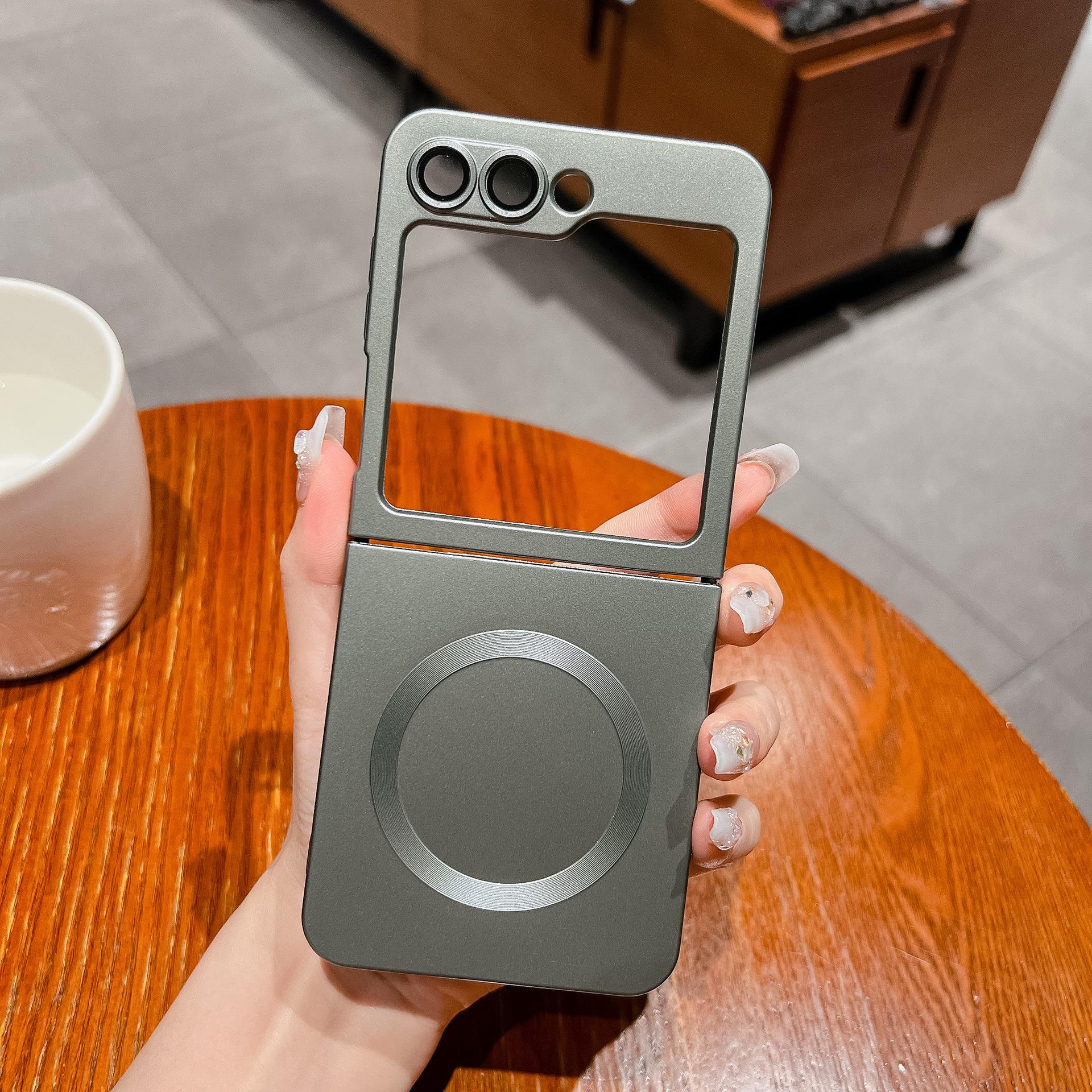 

Жидкий магнитный чехол для мобильного телефона Samsung ZFlip7, подходит для Flip6, с металлическим ощущением кожи, ZFlip5, мягкий чехол из ТПУ, полная упаковка Z Flip6