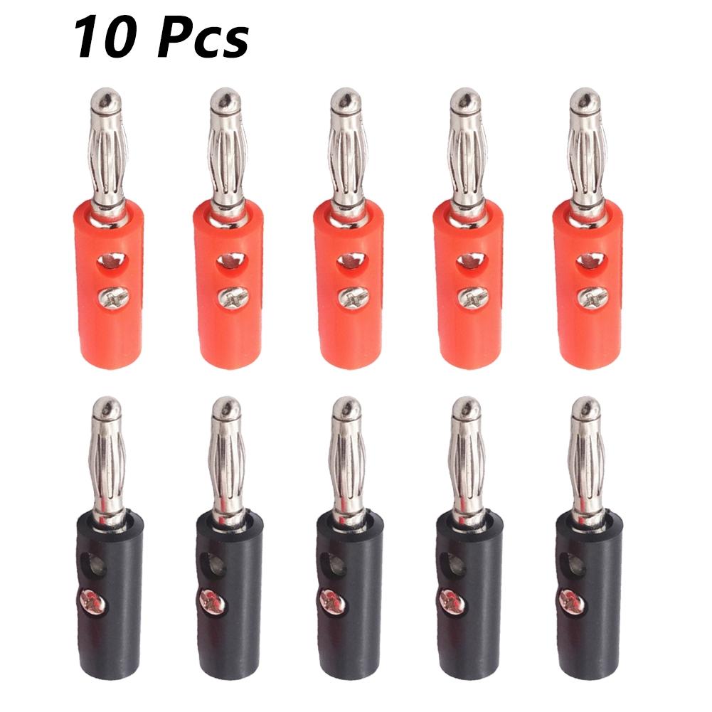 Conectori Banana de 4mm Ușor de Instalat pentru Conexiuni Rapide la Boxele Audio (10 buc)