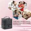 Double Layer Nail Polish Organizer Bag Large Capacity 30 Compartment Nail Care Kit Bag Handheld Essential Oil Storage Bag