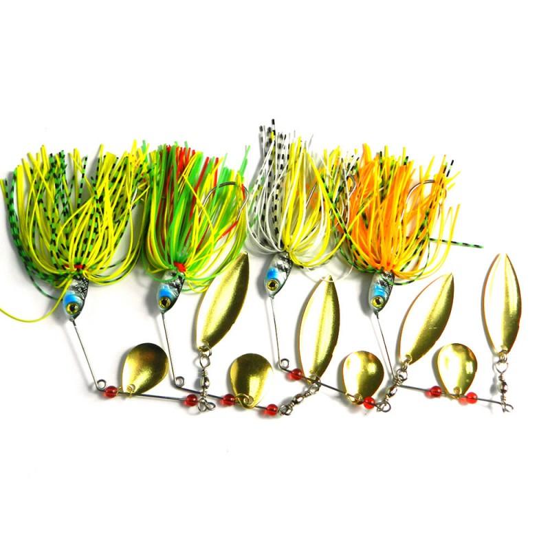 17g Metal Spinnerbait Fishing Lure With Vibration Sound Bass Pike Perch Saltwater Freshwater