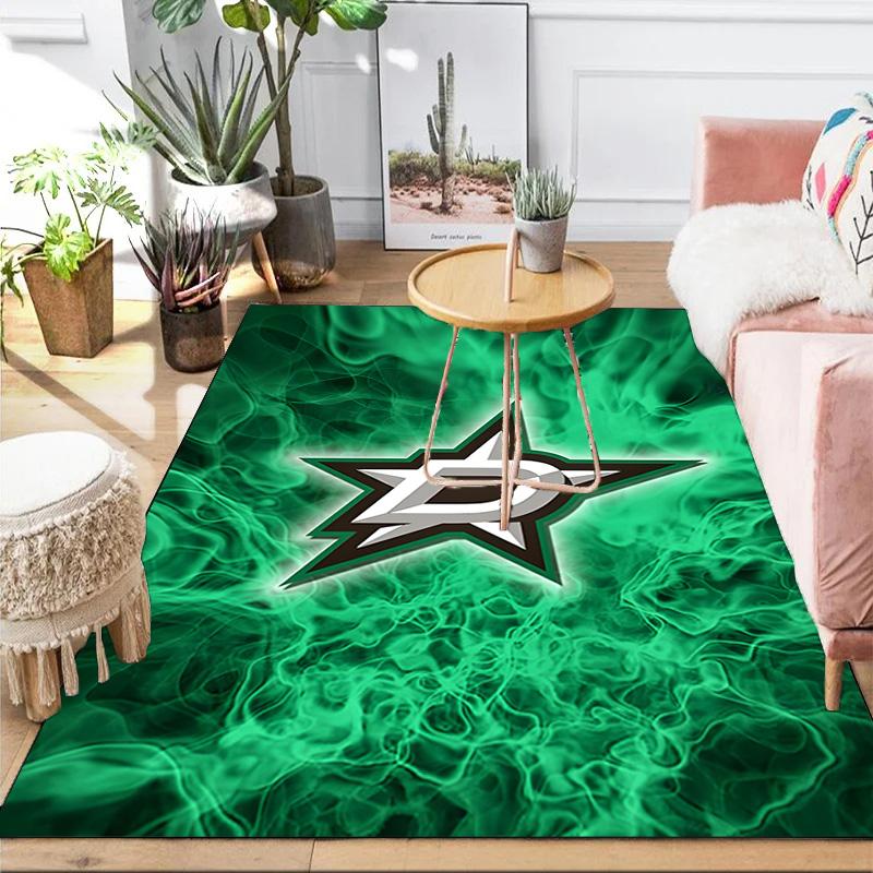 Dallas Hockey Team Area Rug Suitable for Indoor And Outdoor,Carpets for Kitchens, Homes, Offices, Living Rooms,Home Decor,Christmas Gift