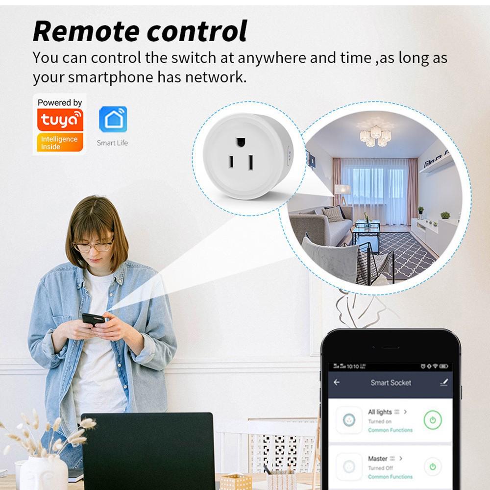 Graffiti WiFi Smart Plug: Bluetooth Remote & Alexa Voice Control Socket