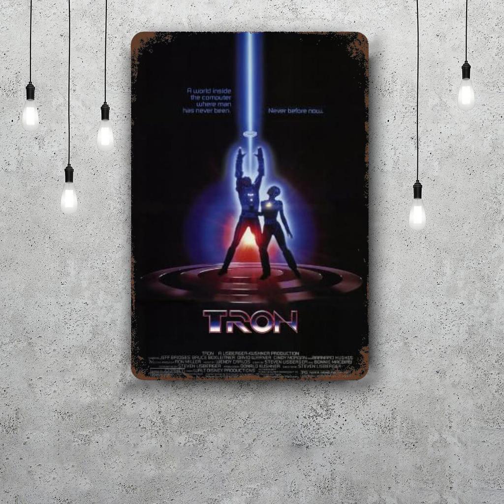 Segni Metallica Tron Legacy Decorazioni Murali Segni di Latta Vintage Poster Metallico Captain Decorazione per Bar Pub Club Decorazione Murale