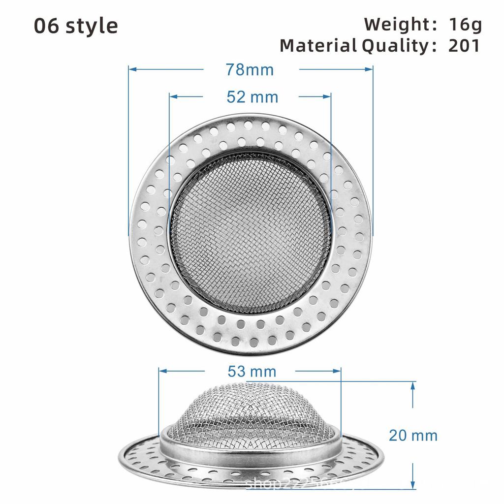 Kitchen Sink Filter Stainless Steel Sink Sewer Mesh Strainers Kitchen Tools Bathroom Floor Drains Hair Catcher Waste Plug Filter