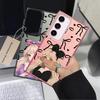 Cartoon Girl Bow Phone Cover Case for Samsung Galaxy S25 S22 S24 FE S25Edge S23 Ultra S20 Plus S23 Note 20 Ultra S21