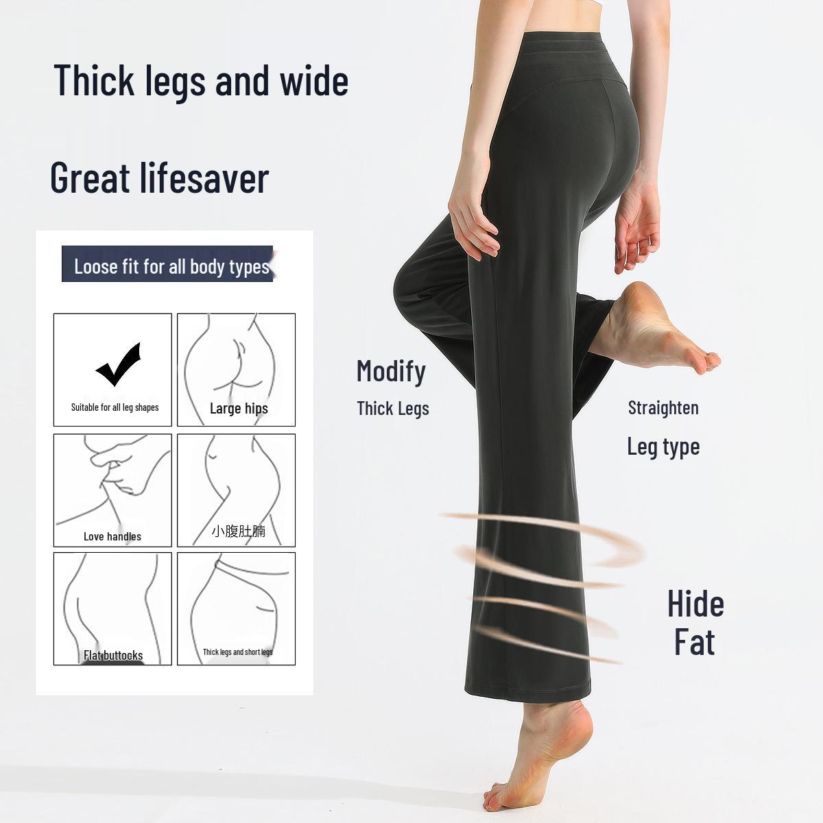 

PLUS Lenzing Modal Wide-Leg Yoga Pants with Elastic Waist and Drawstring XL
