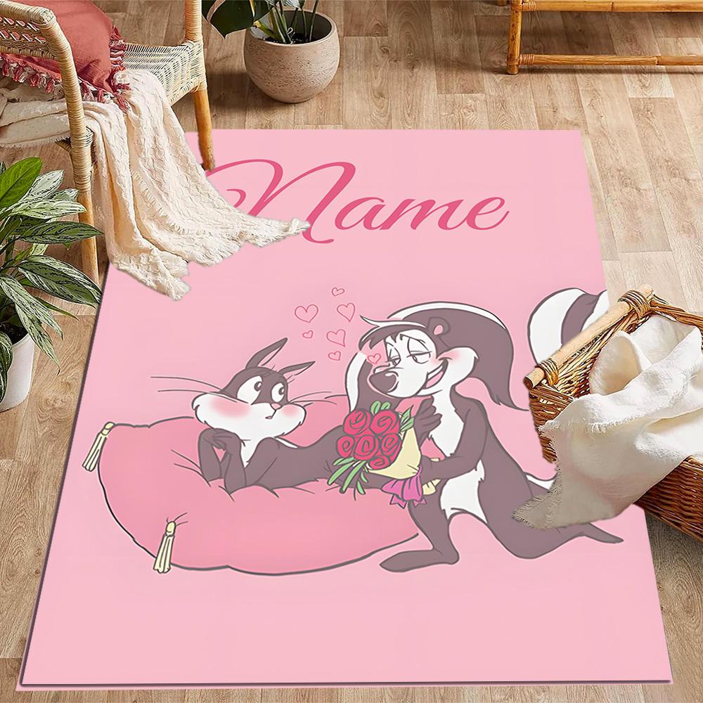 Looney Road Runner Adventure Customize Your Name Carpet Suitable for Decorate room Living Rooms Foyer Dormitory Anti-slip Rug Office home decor Spirit