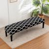 Stretch Piano Stool Covers Floral Printed Long Bench Cover Anti-dirty Ottoman Protector Dining Chair Slipcover Living Room