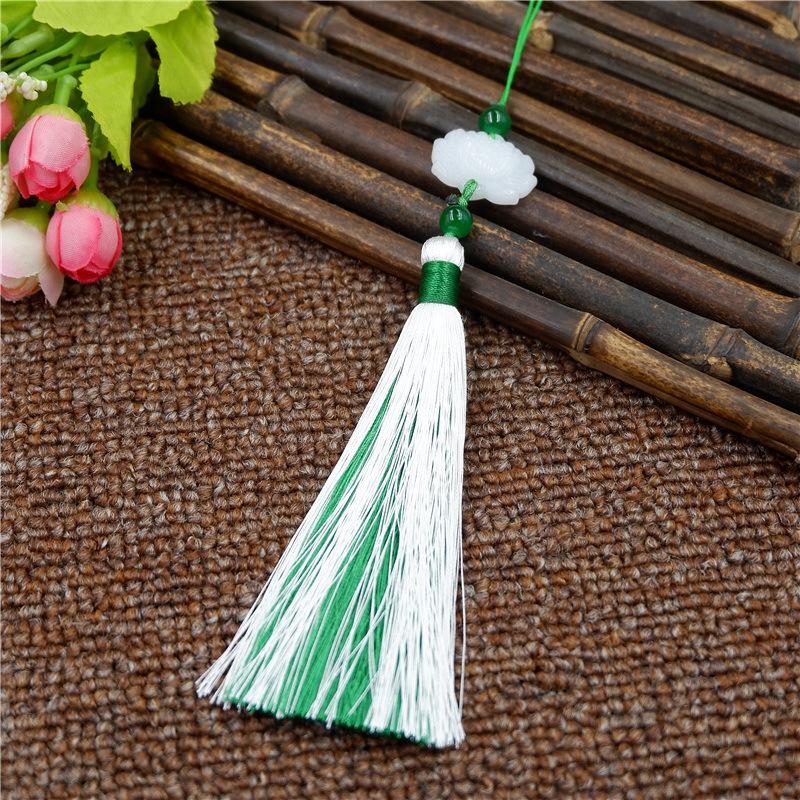 Antik Tofsig Öron i Två Färger, Kinesisk Stil Accessoar Hänge, Retro Klassiskt Fläkt Hänge, Väskhängande Smycke Hänge.