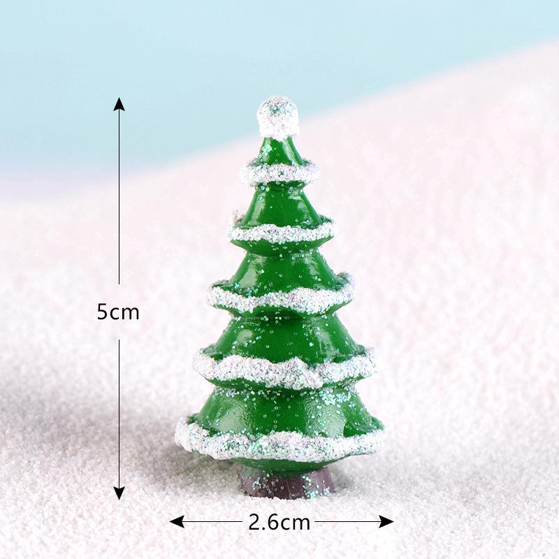 Christmas small gifts, micro-landscape snow scenery, landscaping ornaments, Christmas tree accessories, various sizes of simulated trees