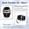Road Passion 42mm Air Filter Replacement for Kawasaki Suzuki Yamaha PZ24 PZ30 Carburetor Moped Roketa Taotao GY6 125CC 150CC 200CC 250CC Dirt Bike