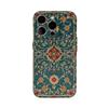 Retro Turkish Persian Style Phone Case for IPhone 16 15 14 13 12 11 X XS XR XSMAX 7 8 Pro Max Plus Double-layer Back Cover