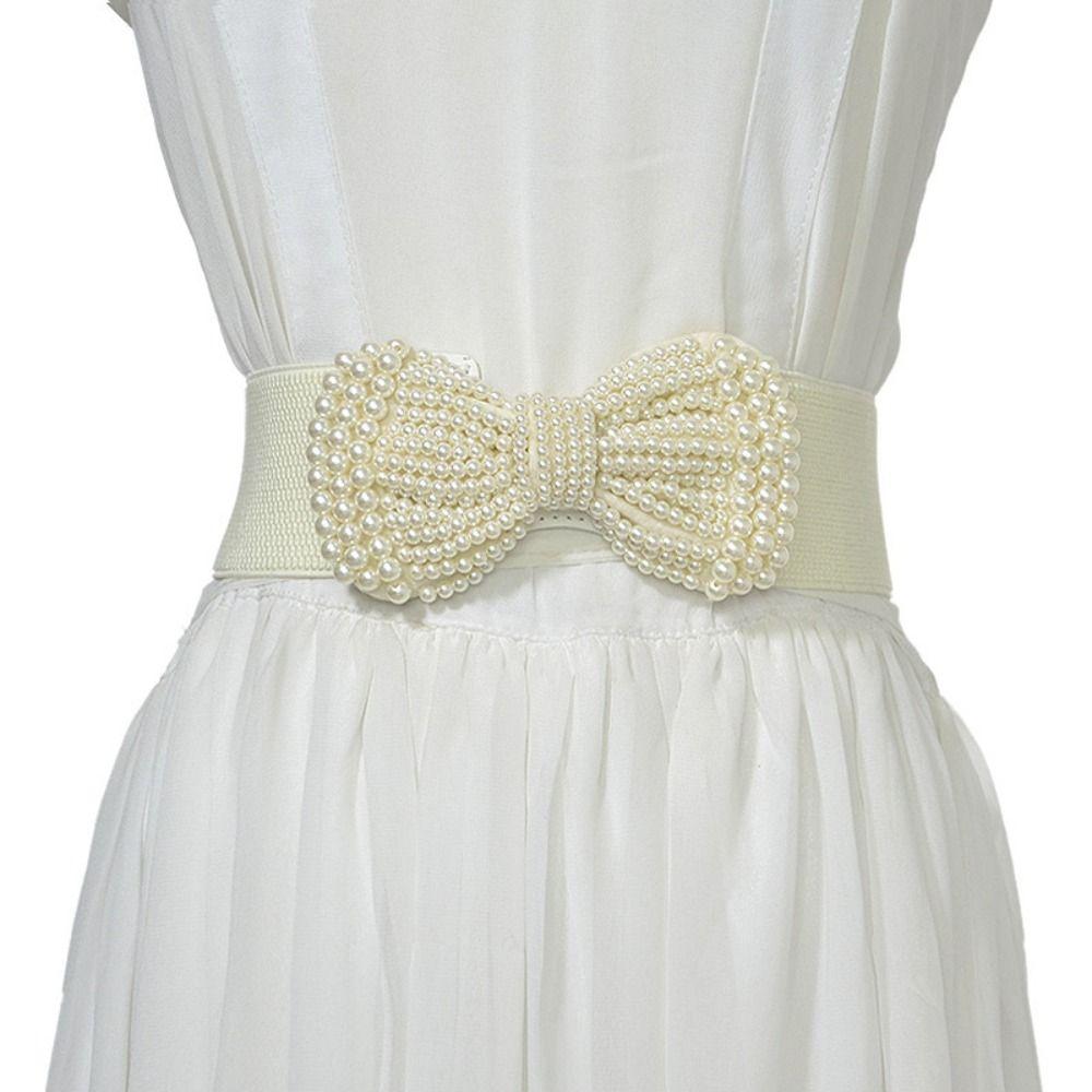 

Эластичные Эластичные Ремни Широкий Боковой Пояс Декоративный Ремень Женское Платье Пальто Одежда белый