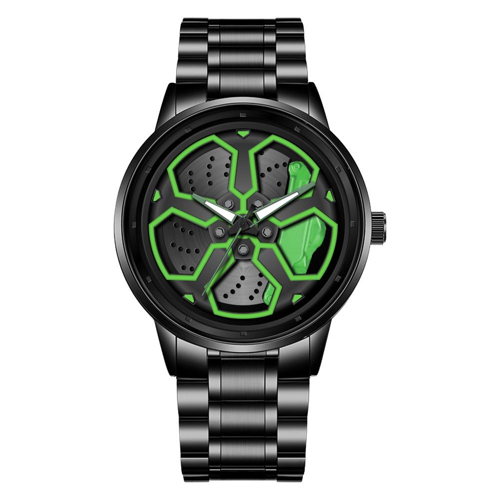 

VA VA VOOM Personality Trend Boys Student Luminous Watch Darth Vader Wheel Hub Timely Watch