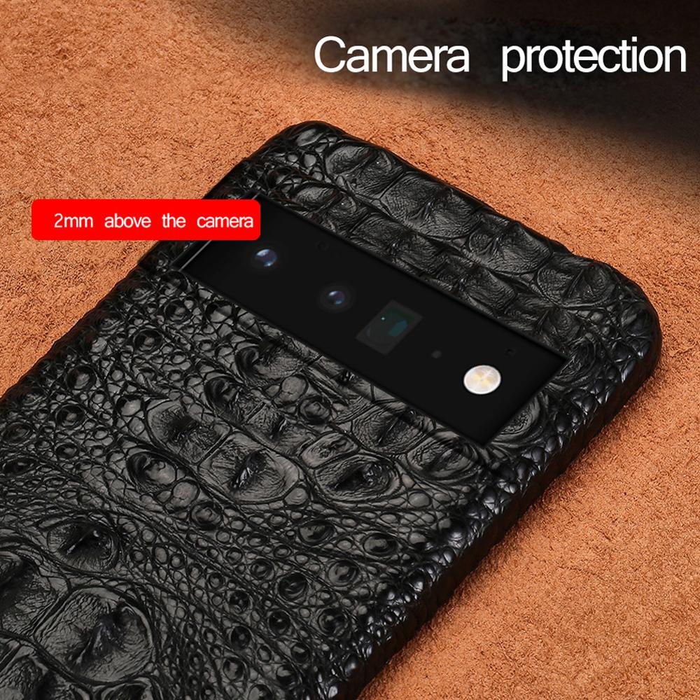 LANGSIDI Original Echte Leder Handyhülle für Google Pixel 8 9 10 Pro XL 8Pro 9Pro 10Pro Luxus Schutz Rückseite