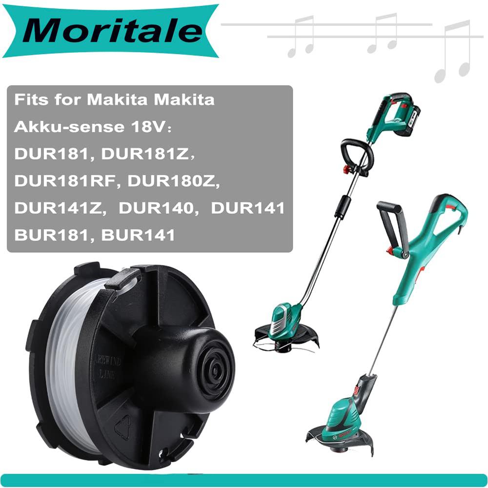 12Pcs Lawn Mower Spool for Makita Akkusense Replacement Wire Reel, 196146-9/195858-1