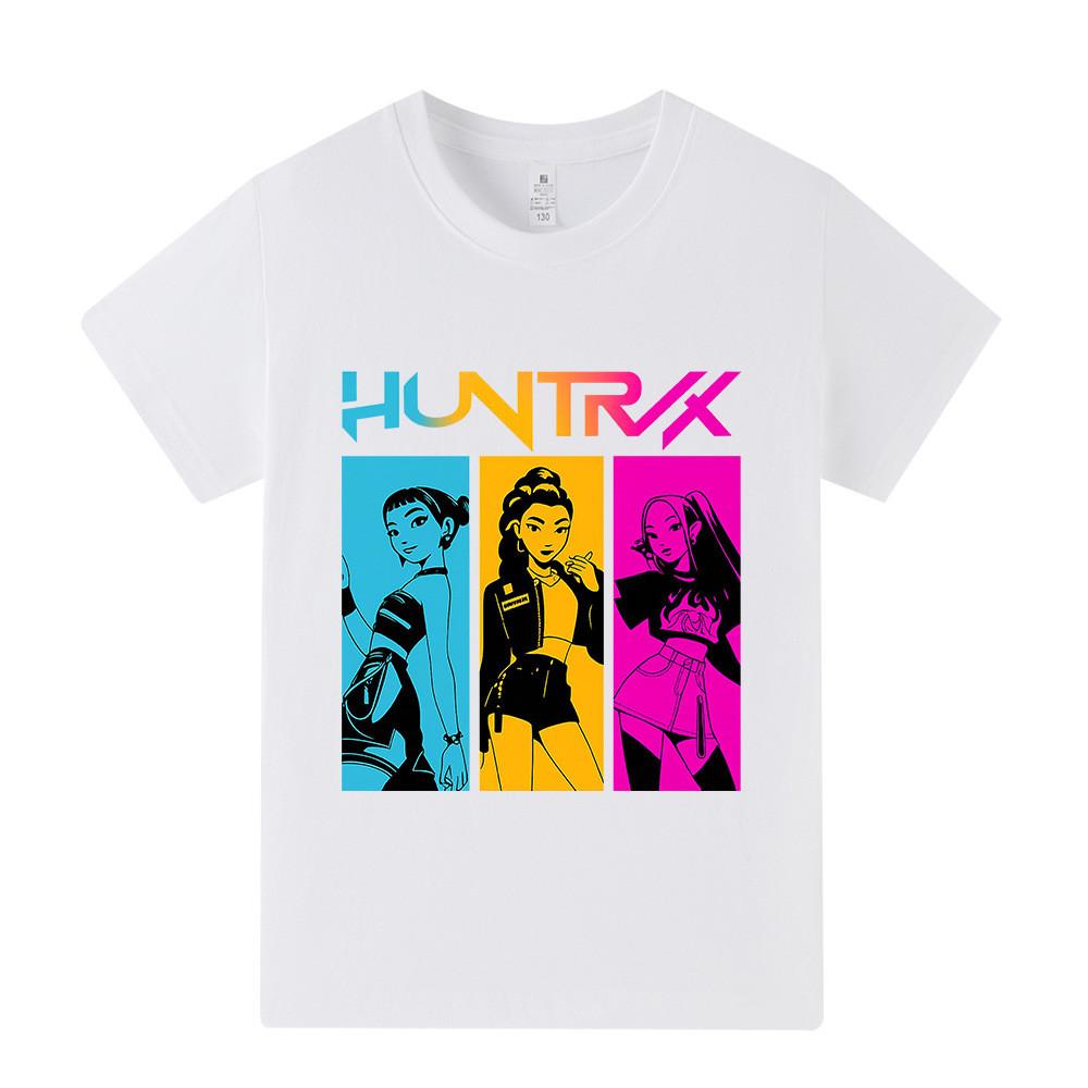 A1203 Kids Boys Girls Kpop Rumi Zoey Mira Print Short Sleeves T-shirt