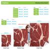 Five-Flavor Pork Pattern Blanket - Plush 280GSM Flannel All-Season Soft Warm Throw, Red Meat Texture Design with Fat Marbling -