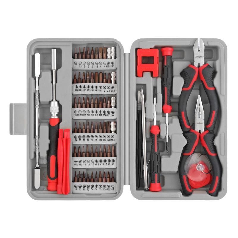 

75 шт. Набор для точной разборки Набор ручных инструментов Наборы Комбинации Инструмент для ремонта автомобиля Набор механических инструментов Отверточные биты