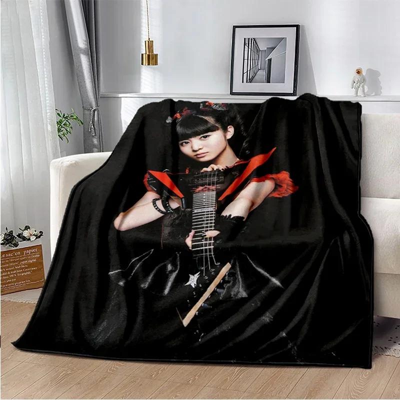 Ciepły drukowany koc Babymetal, koc do biura i salonu, flanelowy koc domowy, koc wielofunkcyjny