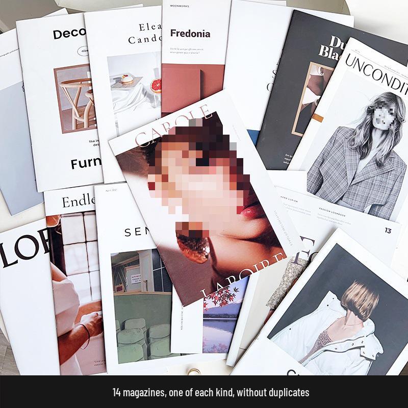 İngiliz Tarzı Defter: Moda Dergisi Kapak ve Sahne Düzeni Aksesuarı