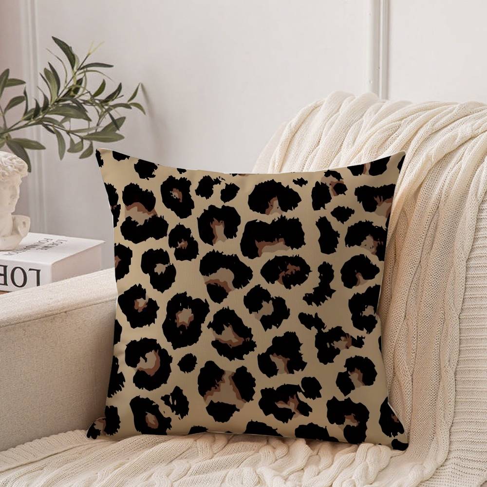 Pink Leopard Pattern Pillow Case Home Decor Throw For Sofa Bed Car Room Decor Gift Idea
