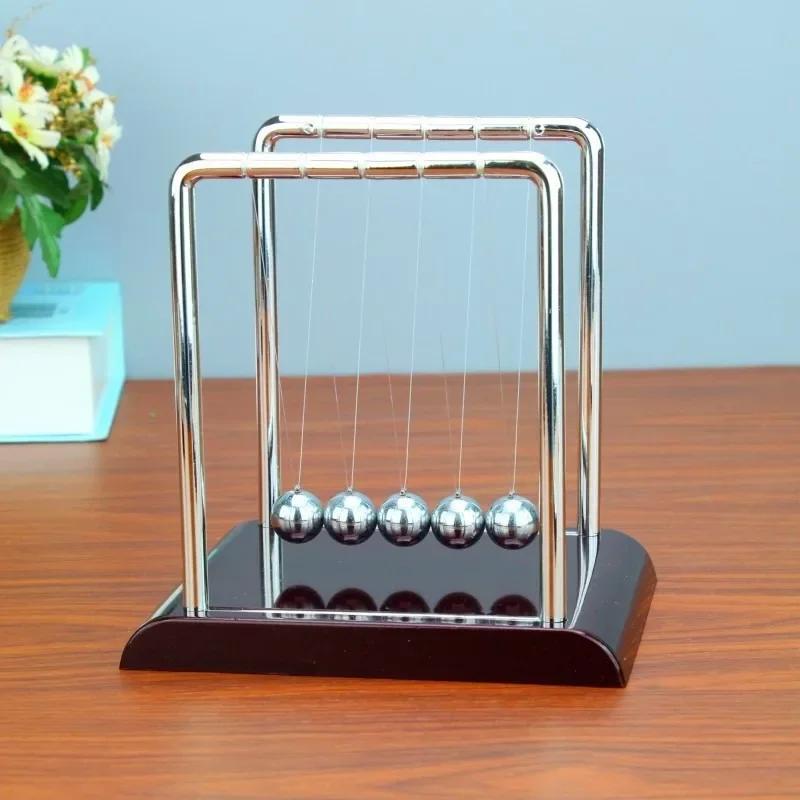 Newton's Cradle Balance Steel Ball Teaching Supplies Physics Science Pendulum Desktop Stress Relief Gifts Home Decoration