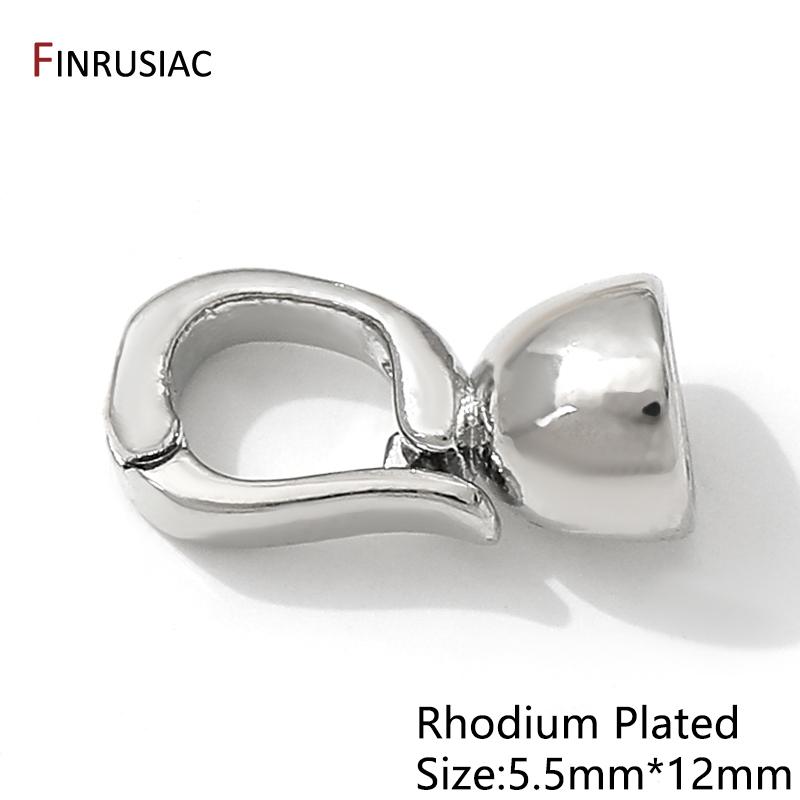 14K Goldplattiertes Messing Glatte Perlenverschlüsse Verbinder, Schloss Für Schmuck, Befestigungsverschlüsse Für DIY Armband Halskette Herstellung Zubehör